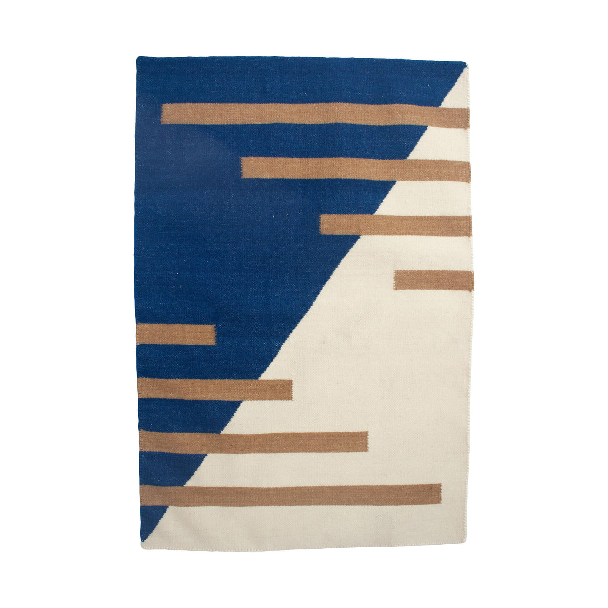 Rugs by Roo | Leah Singh Luna Stripes Rug - Blue-H17LUN01