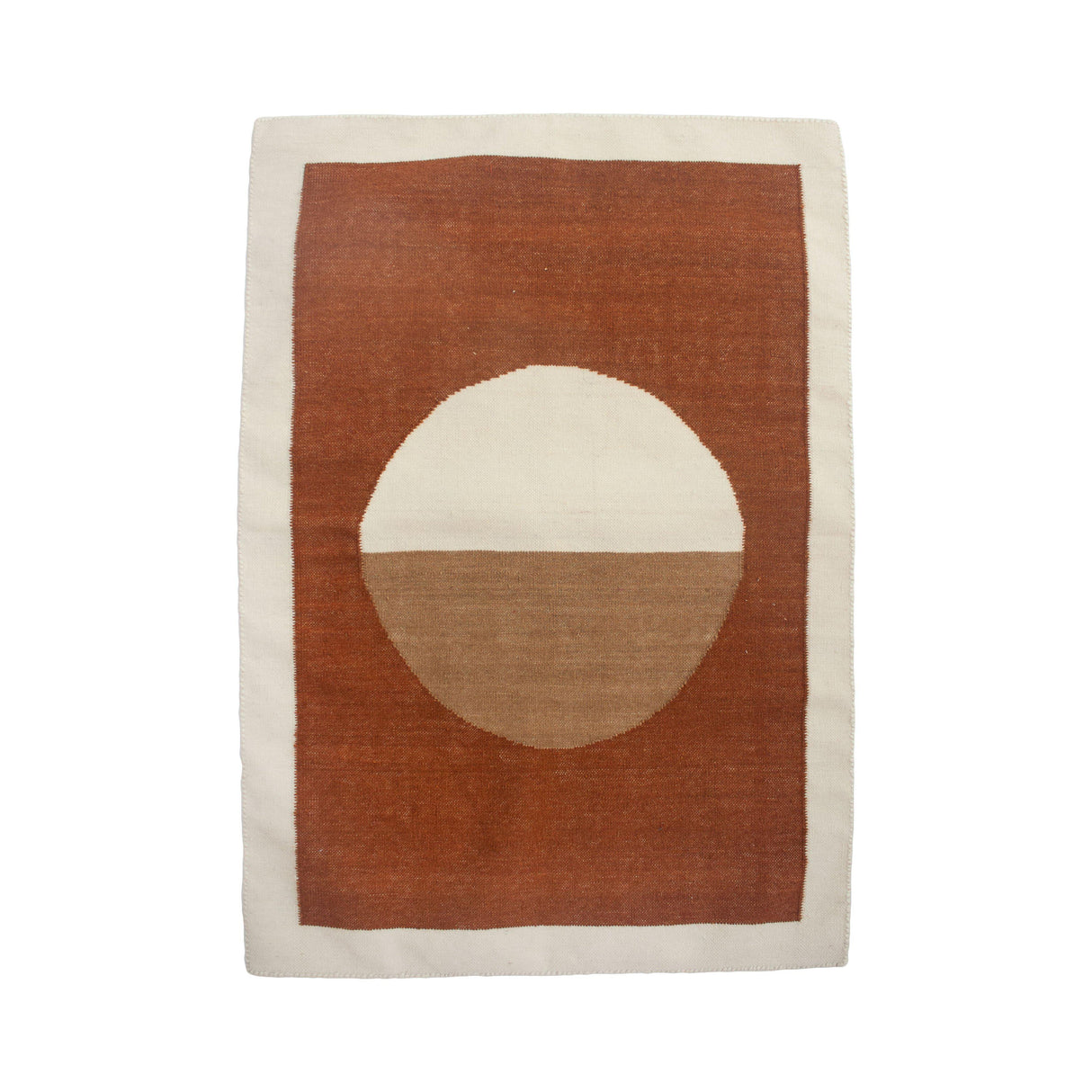 Rugs by Roo | Leah Singh Luna Circle Rug - Ochre-H17LUN04