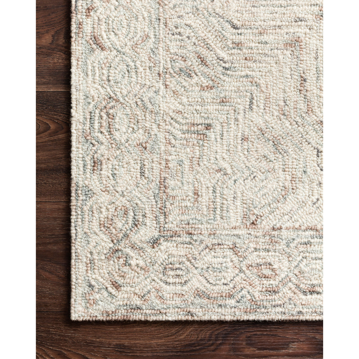 Rugs by Roo Loloi Ziva Neutral Area Rug in size 2' 6" x 13'