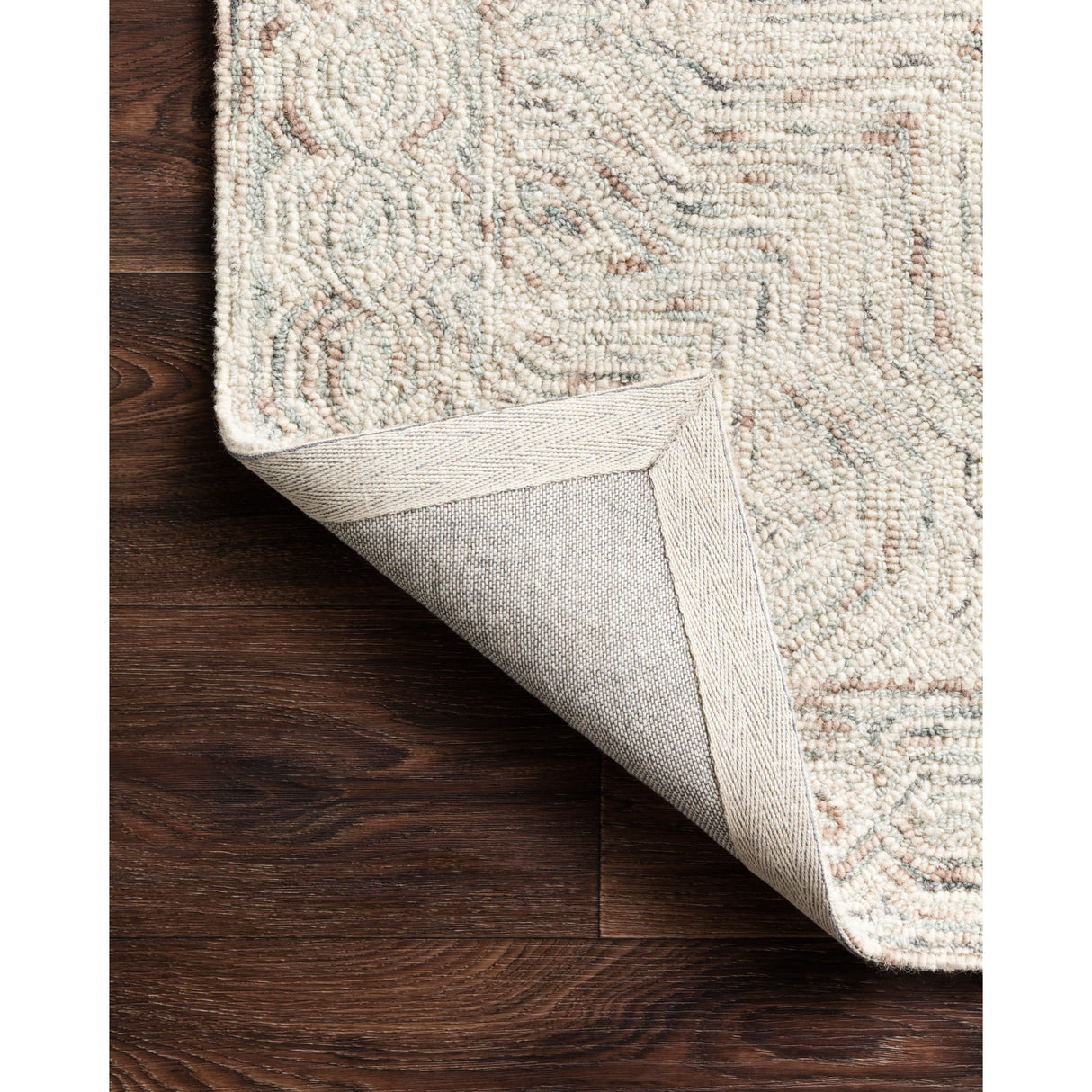 Rugs by Roo Loloi Ziva Neutral Area Rug in size 3' 6" x 5' 6"
