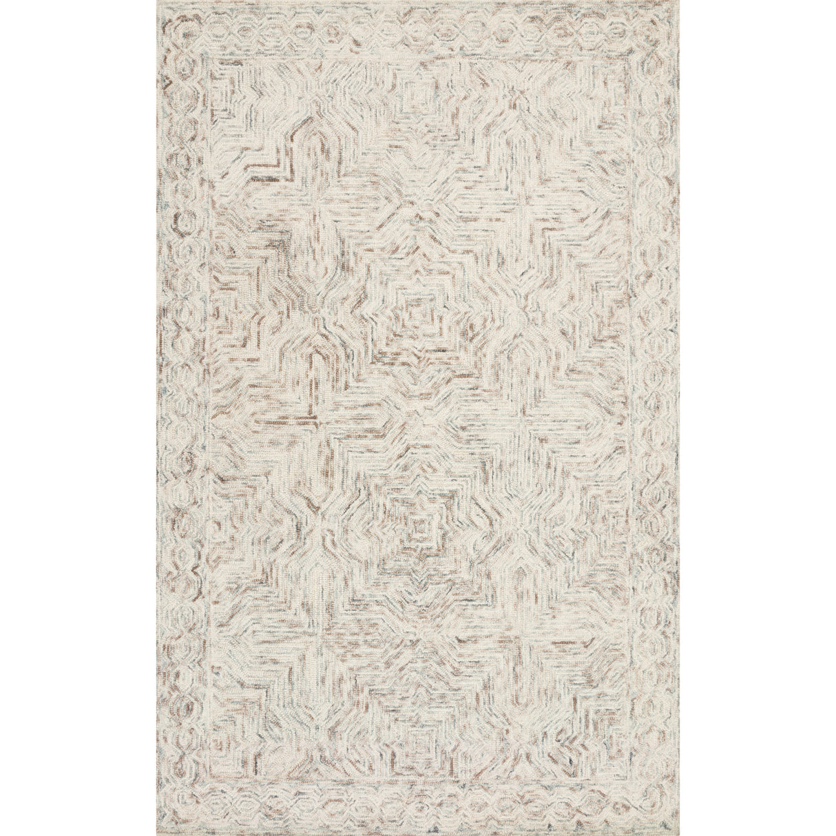 Rugs by Roo Loloi Ziva Neutral Area Rug in size 18" x 18" Sample