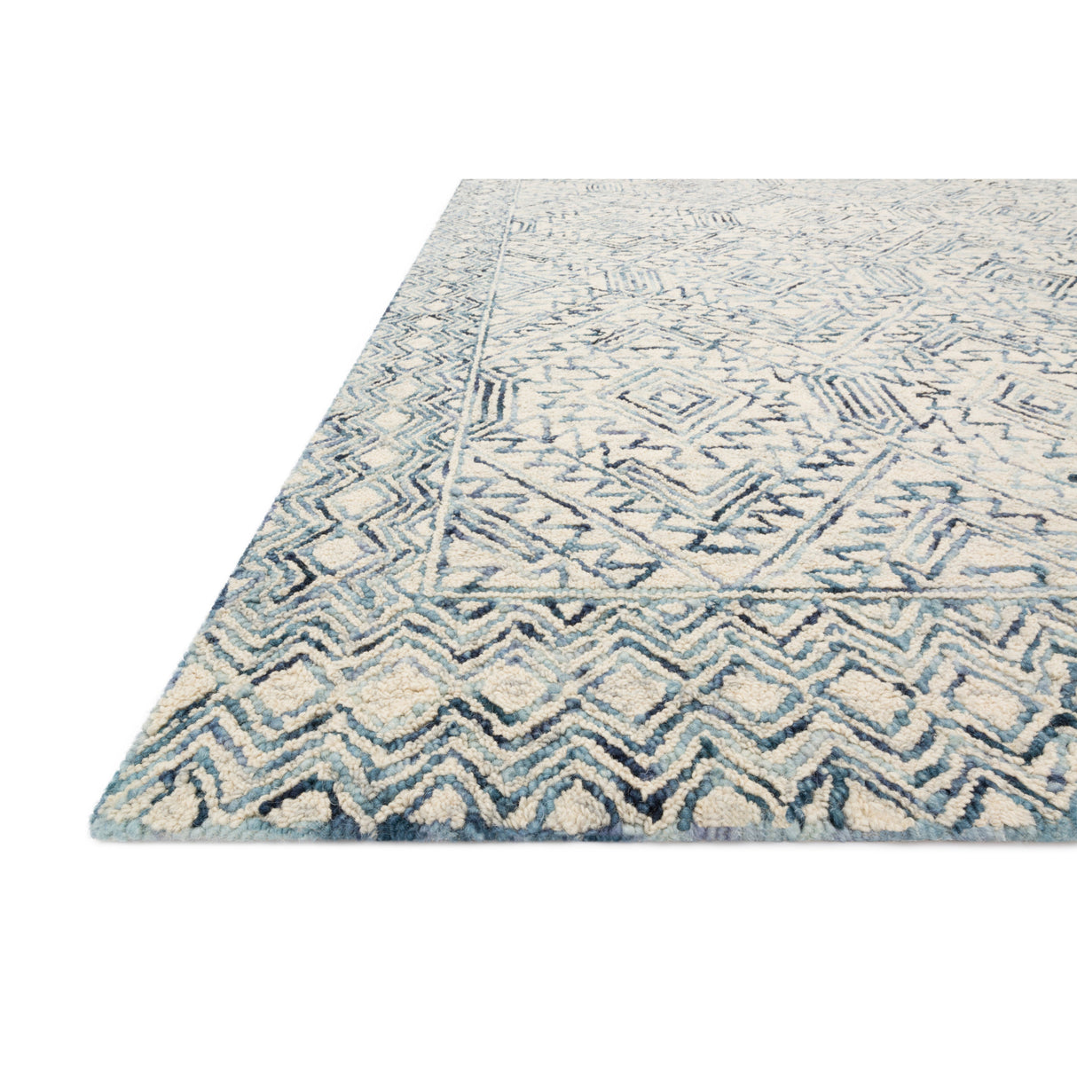 Rugs by Roo Loloi Ziva Bluestone Area Rug in size 2' 6" x 9' 9"