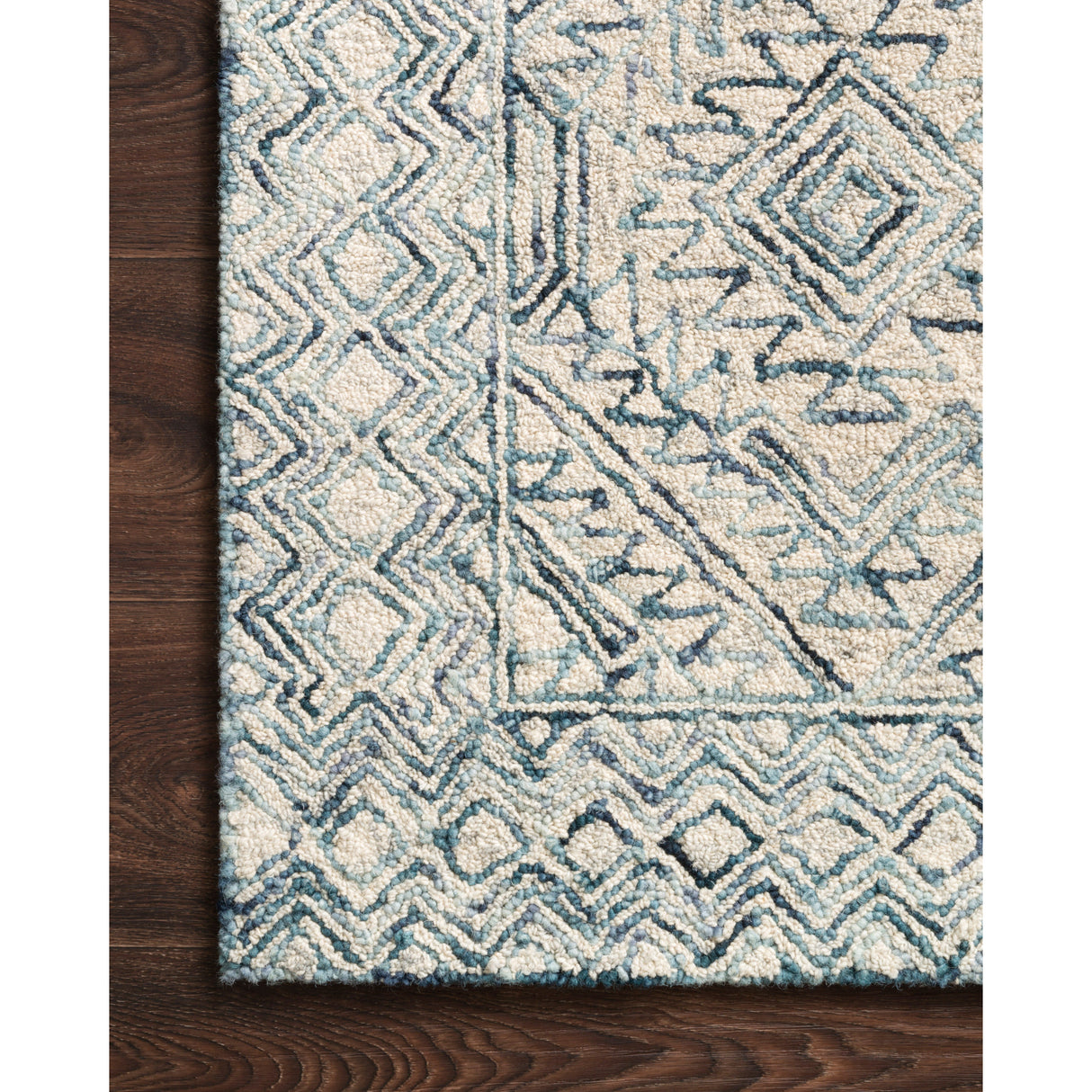 Rugs by Roo Loloi Ziva Bluestone Area Rug in size 2' 6" x 13'