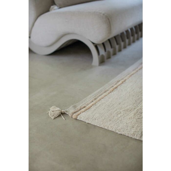 Fantasy Garden Bloom Natural Washable Rug