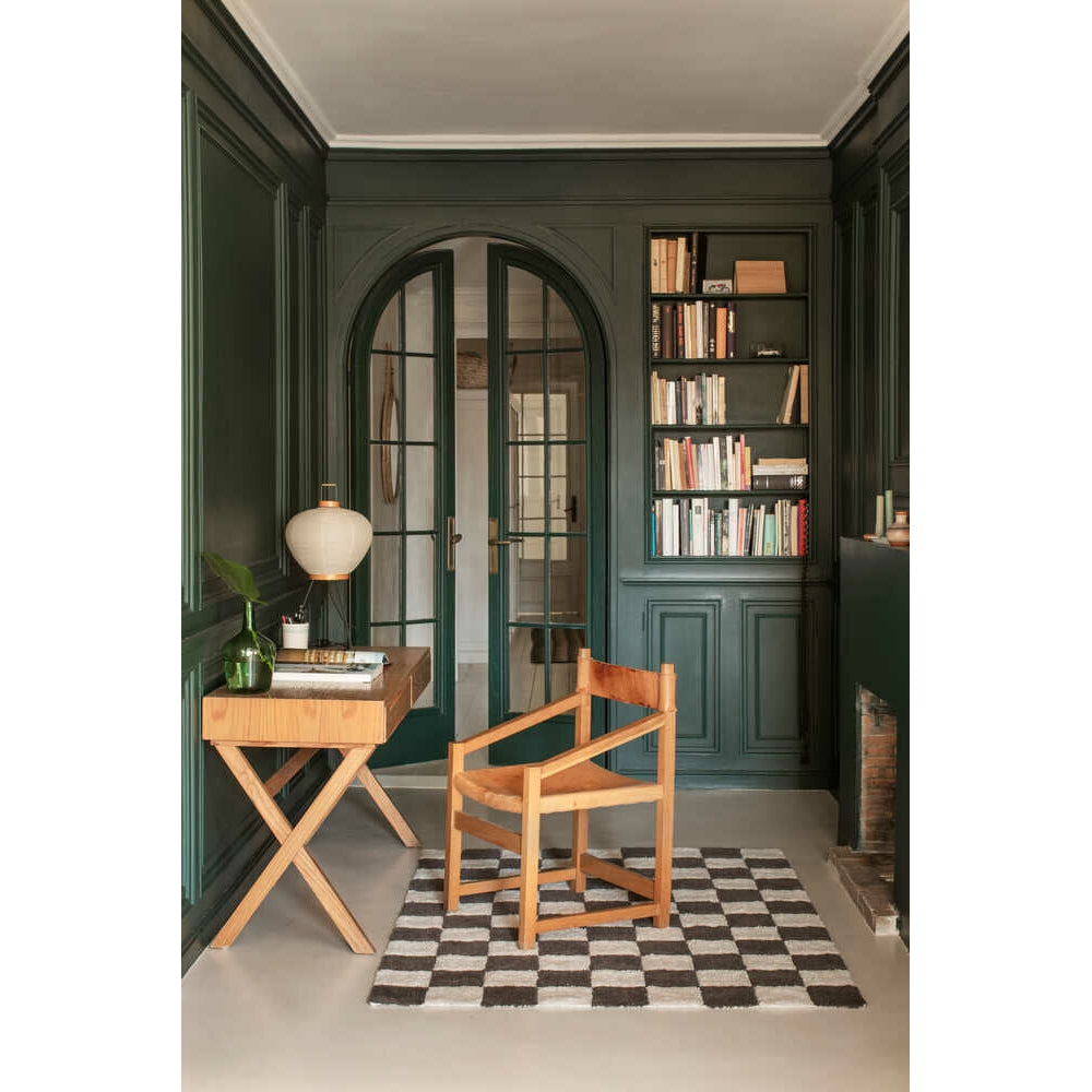 Little Chefs Kitchen Tiles Dark Grey Washable Rug