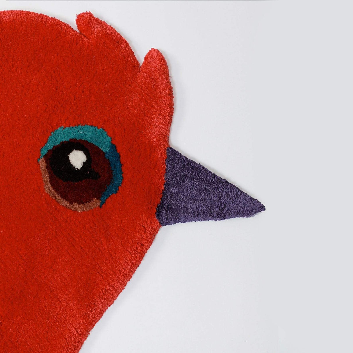 Rugs by Roo | Little Cabari Tapis Cardinal Red Area Rug-TA-TUF-100X175-CAR-ROU