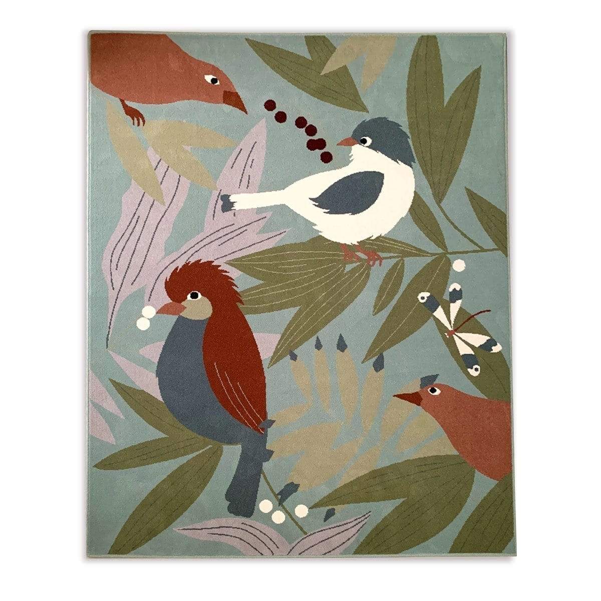 Rugs by Roo | Little Cabari Tapis Olinka Blue Area Rug-TA-AXM-130X160-OLI-BLE