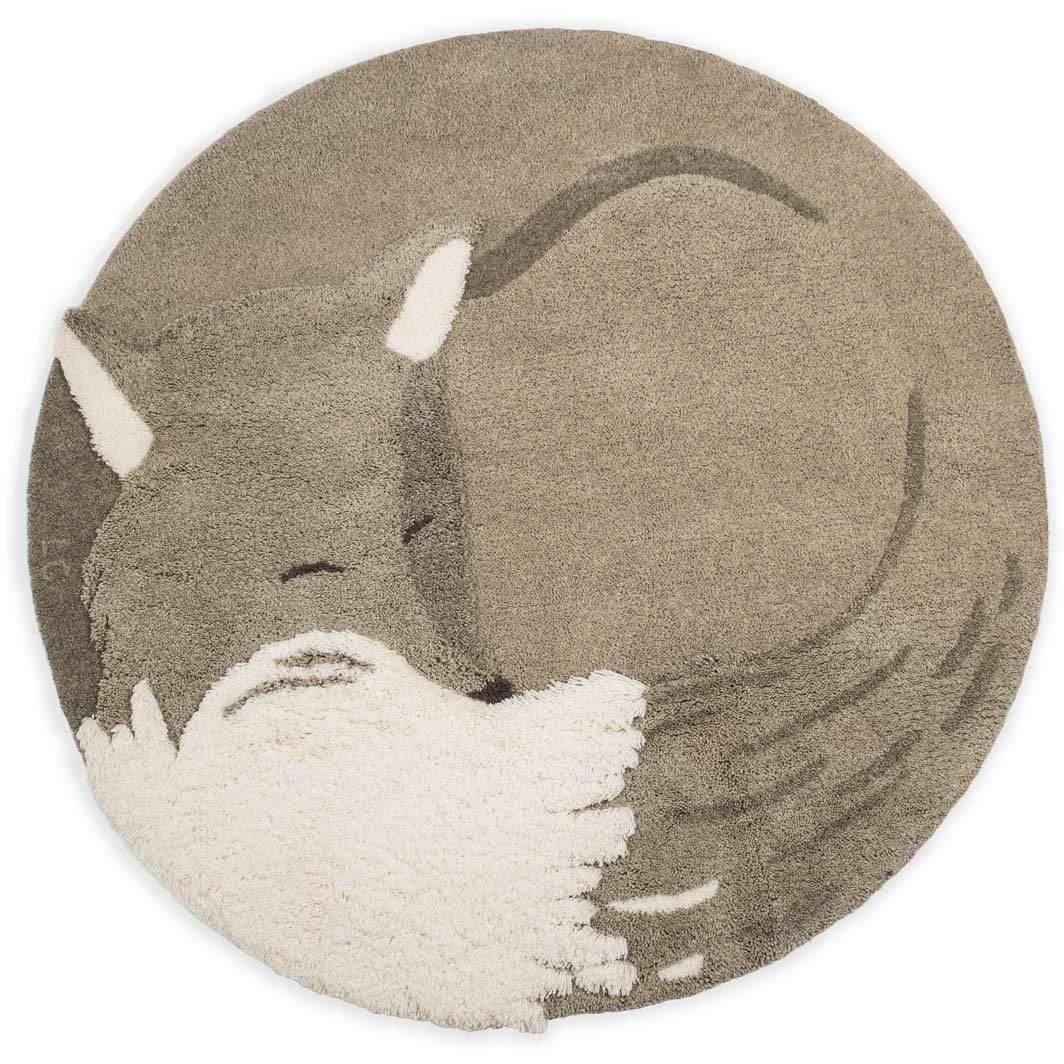 Rugs by Roo | Little Cabari Tapis Tilky Grey Area Rug-TA-TUF-D130-TIL-GRE