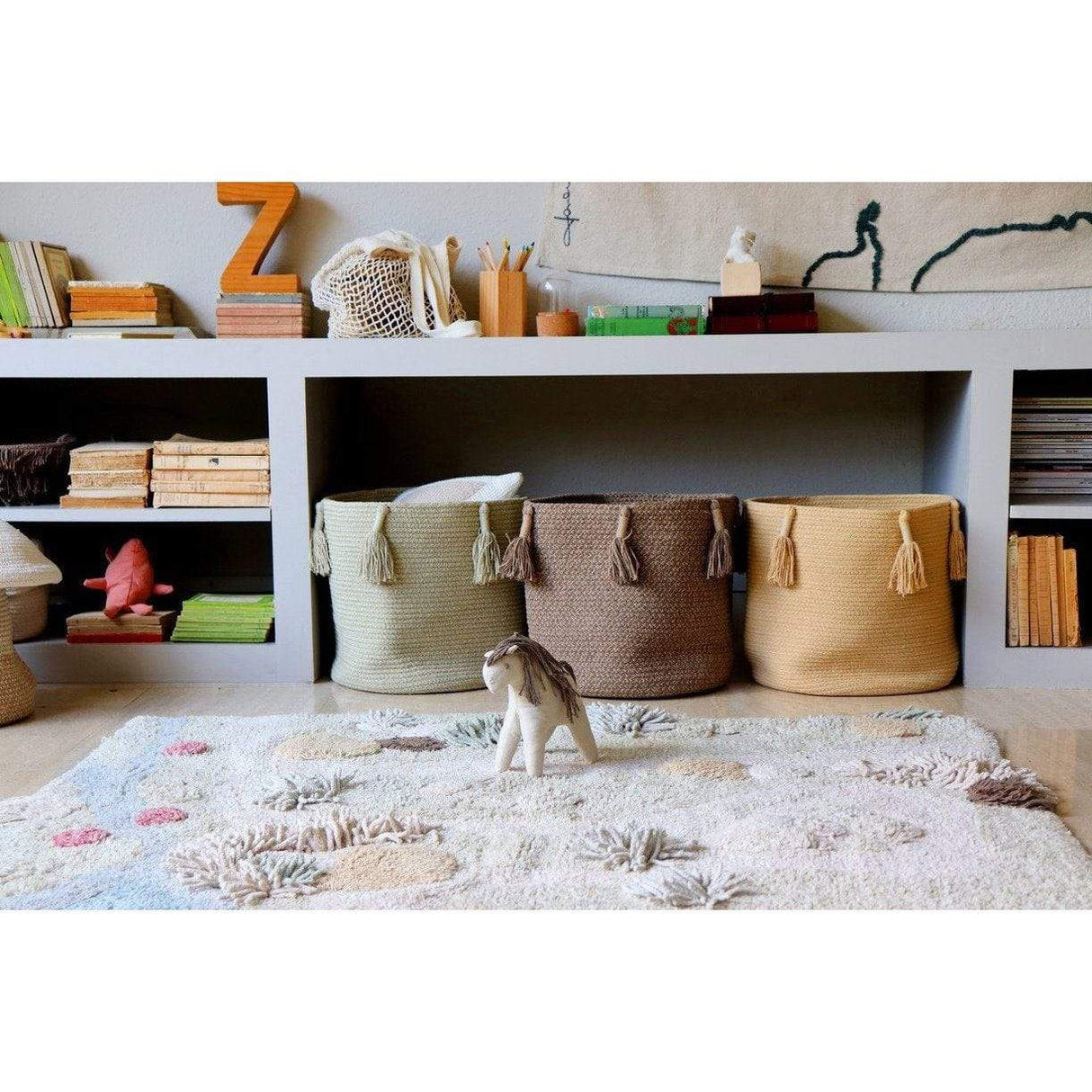 Rugs by Roo | Lorena Canals Woody Honey Basket-BSK-WOODY-HNY