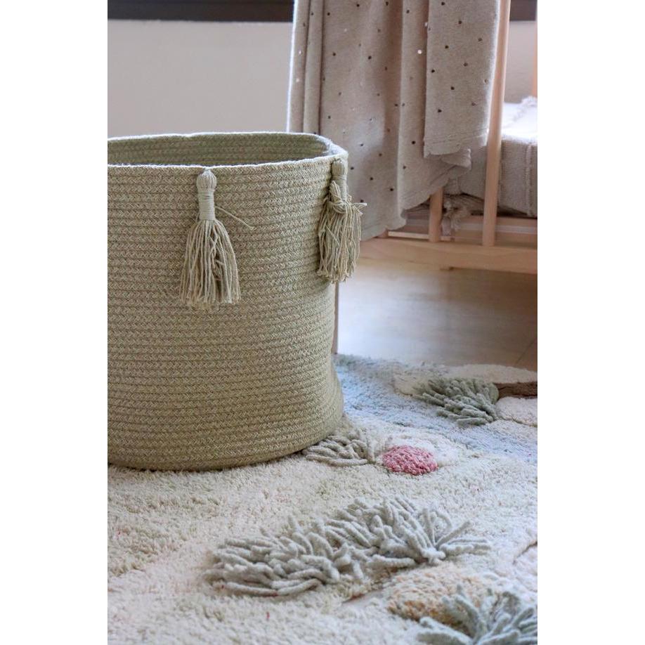 Rugs by Roo | Lorena Canals Woody Olive Basket-BSK-WOODY-OLV