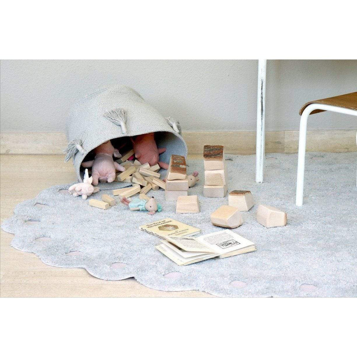 Rugs by Roo | Lorena Canals Woody Pearl Blue Basket-BSK-WOODY-PBL