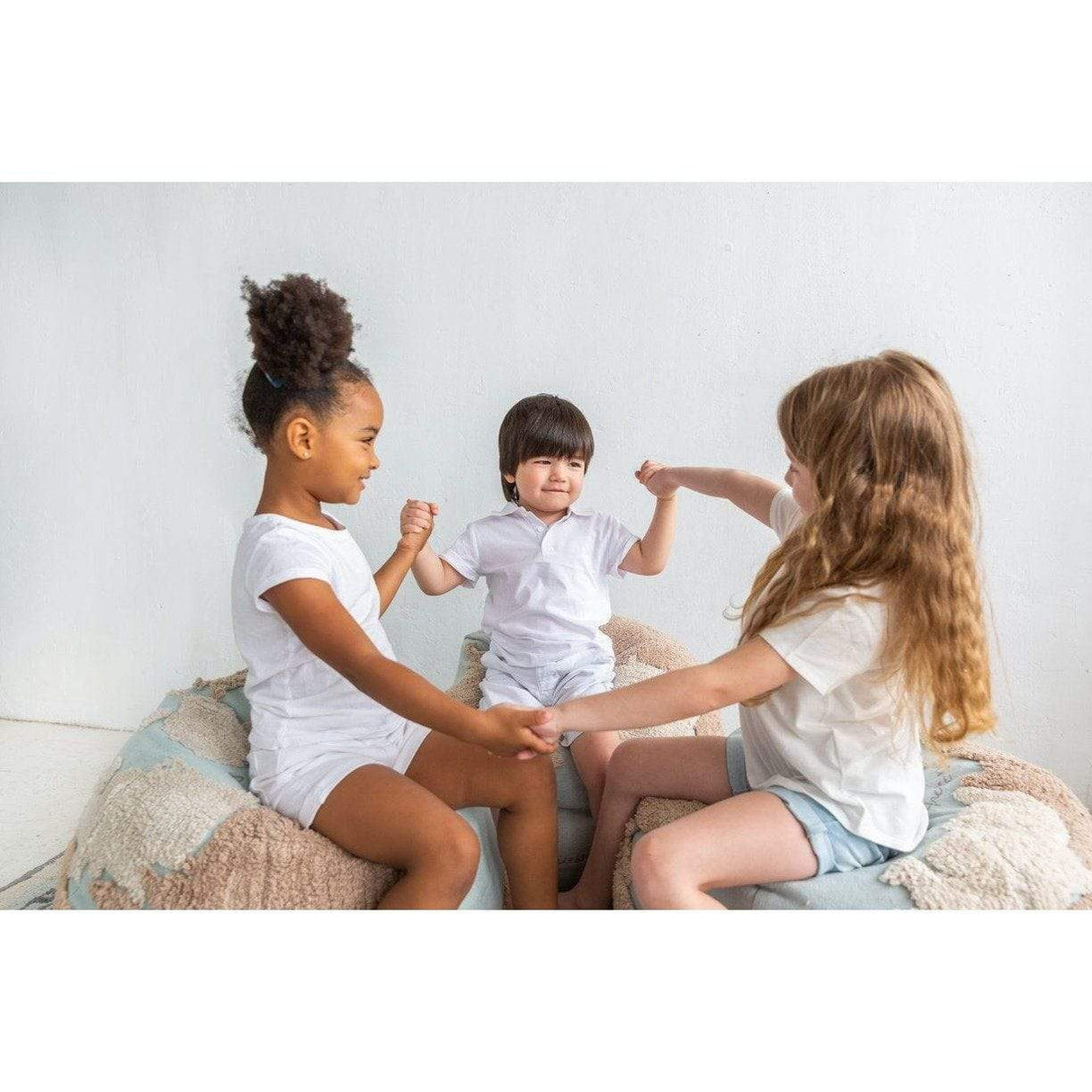 Rugs by Roo | Lorena Canals World Map Pouffe-P-WMAP