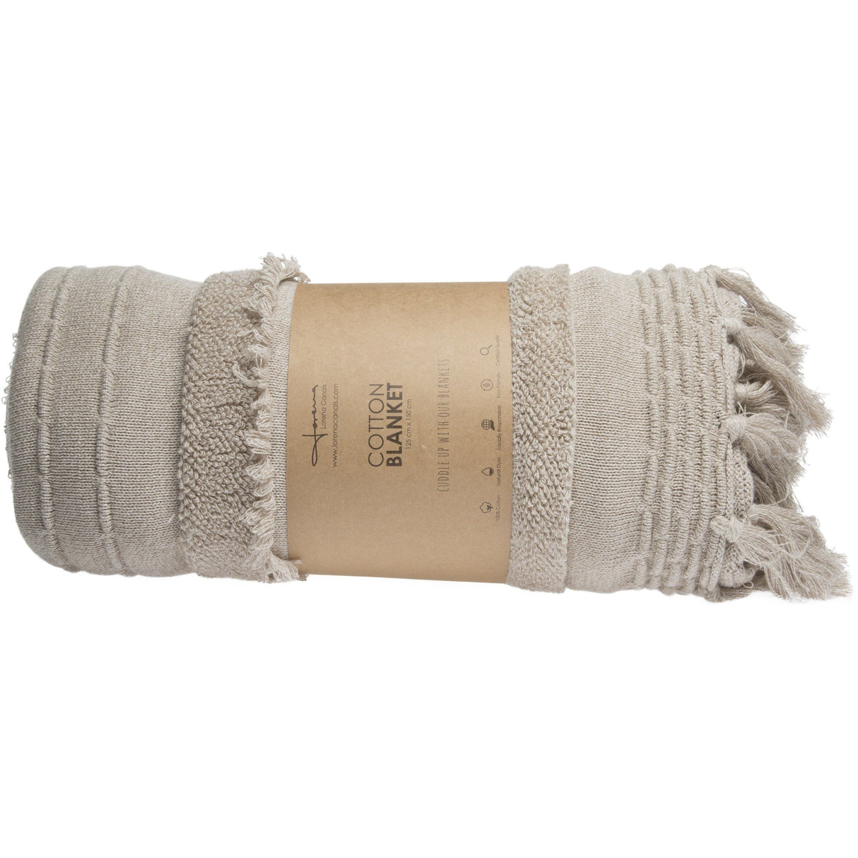 Rugs by Roo | Lorena Canals Air Dune White Knitted Blanket-BLC-AIR-DWH