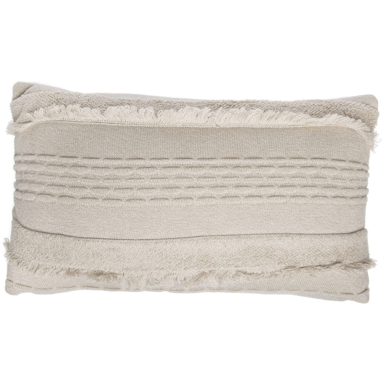 Rugs by Roo | Lorena Canals Air Dune White Knitted Cushion-SC-AIR-DWH