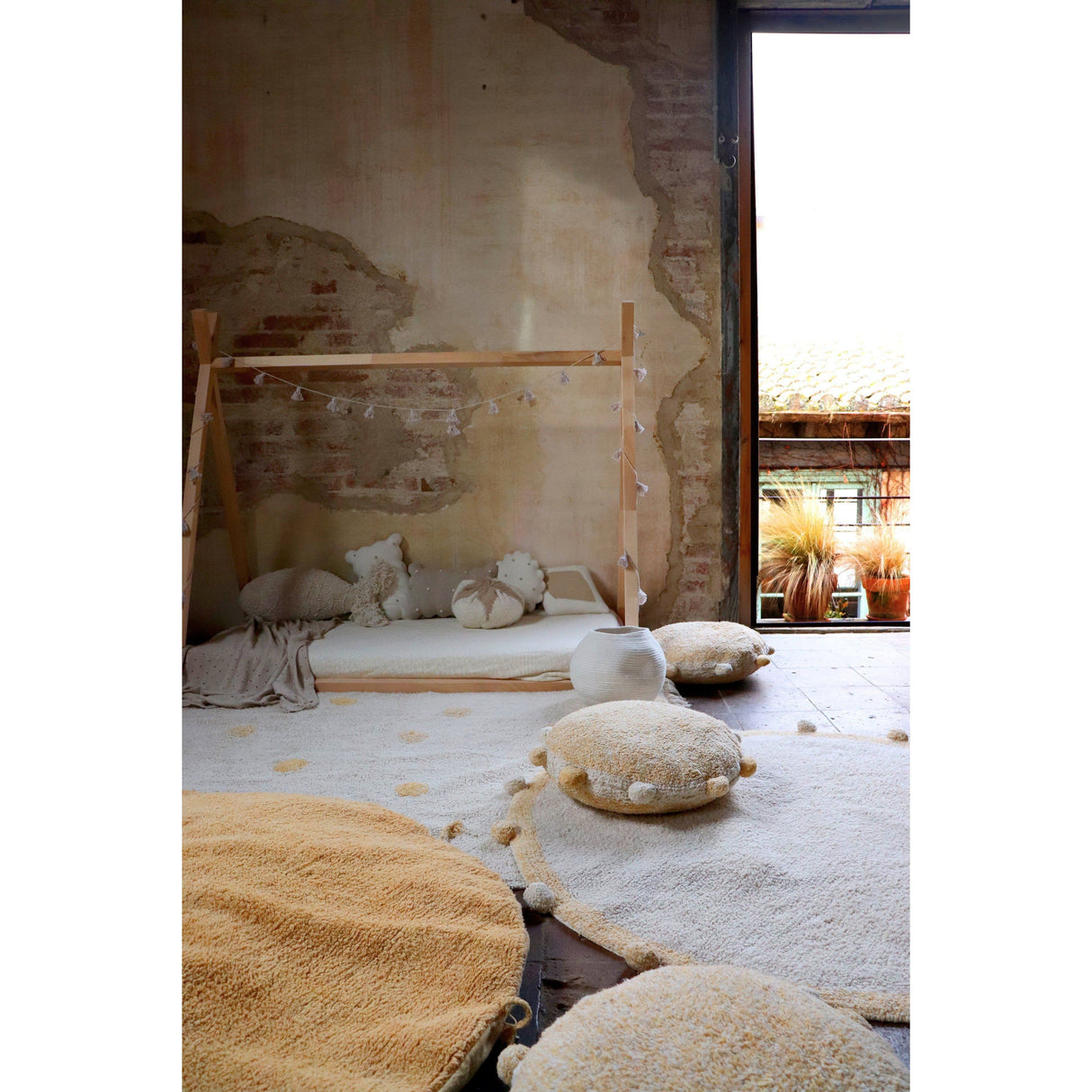 Rugs by Roo | Lorena Canals Bubbly Honey Floor Cushion-SC-BUB-HNY