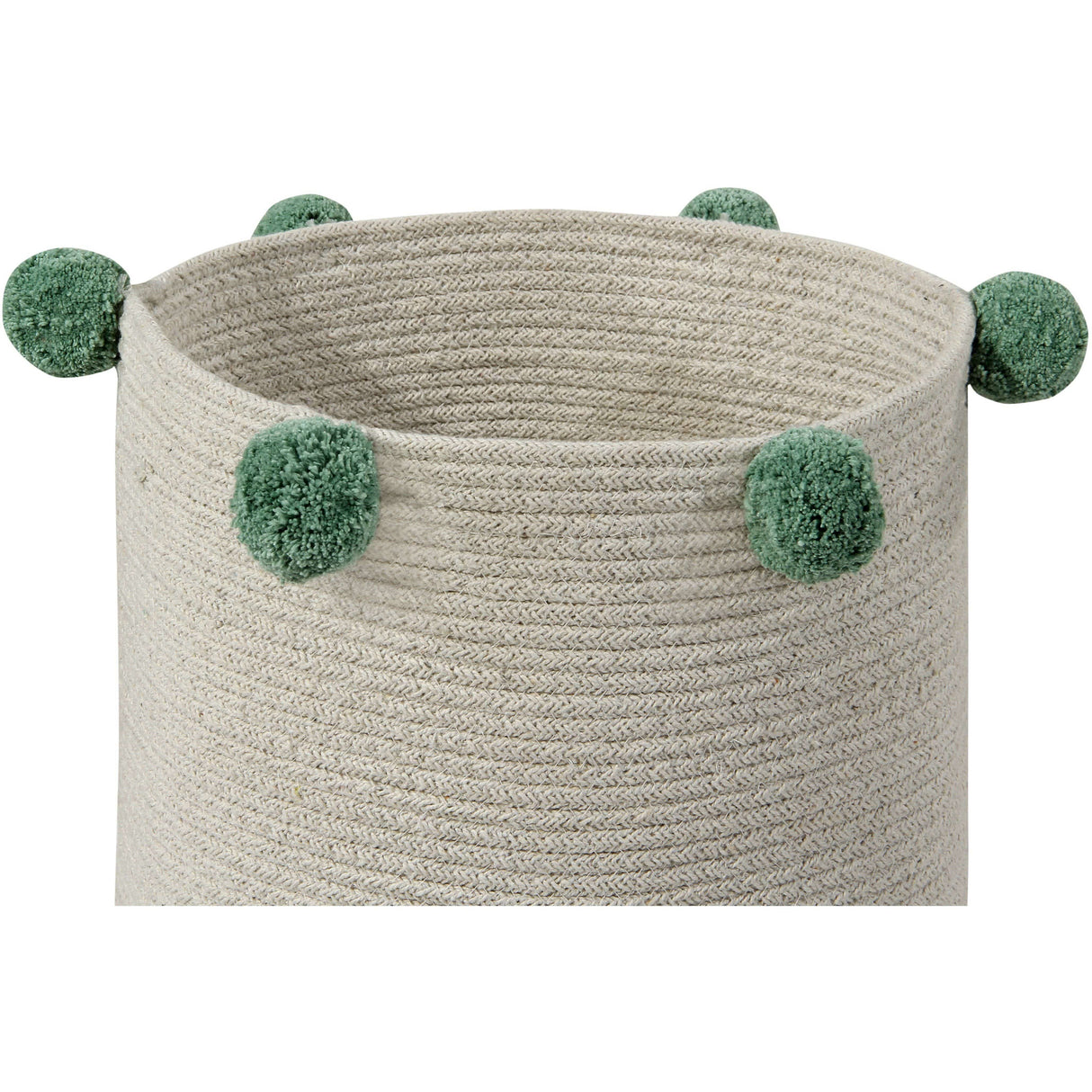 Rugs by Roo | Lorena Canals Bubbly Natural Green Basket-BSK-NAT-GREEN