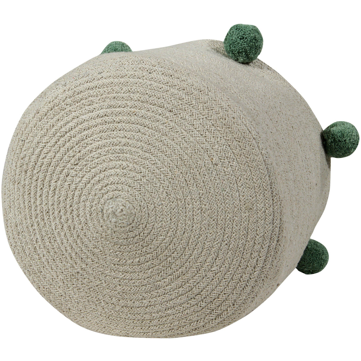 Rugs by Roo | Lorena Canals Bubbly Natural Green Basket-BSK-NAT-GREEN