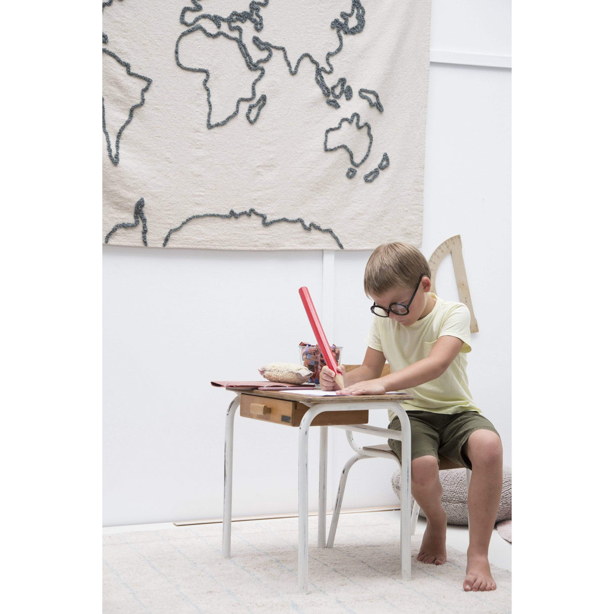 Rugs by Roo | Lorena Canals Canvas Map Wall Hanging-HANG-MAP