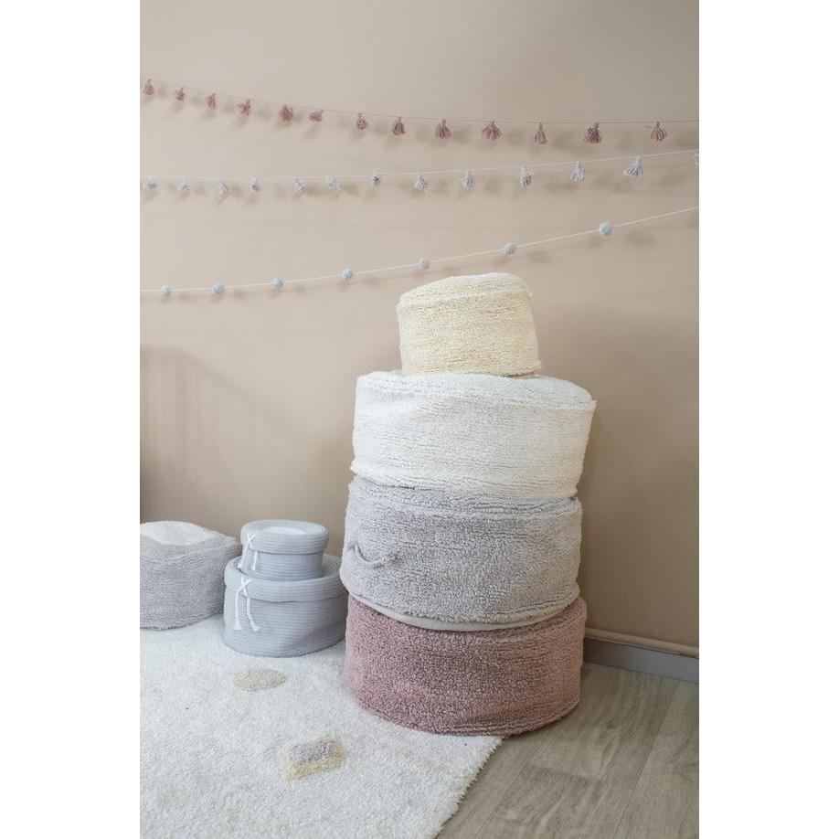 Rugs by Roo | Lorena Canals Chill Pearl Grey Pouffe-P-CHILL-PGR