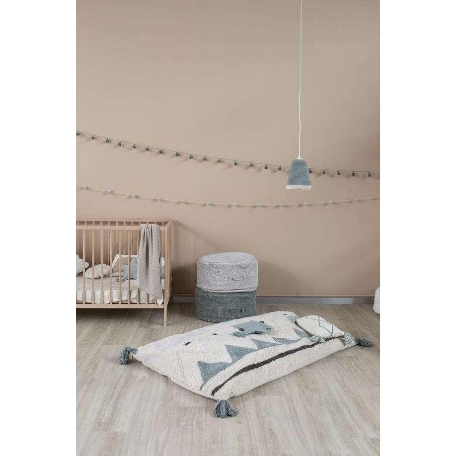 Rugs by Roo | Lorena Canals Chill Vintage Blue Pouffe-P-CHILL-VBL