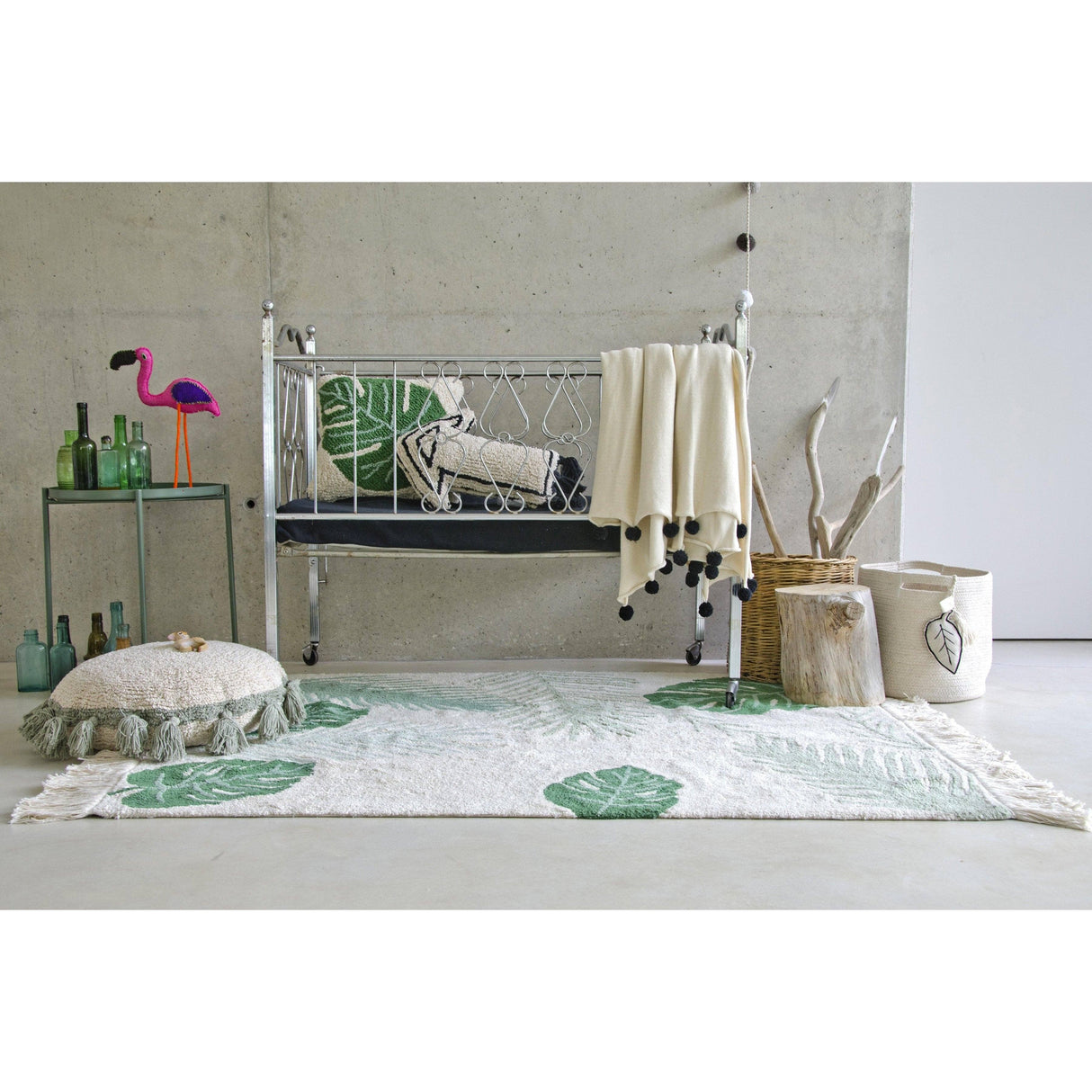 Rugs by Roo | Lorena Canals Circle Green Cushion-SC-CIRCLE-GR