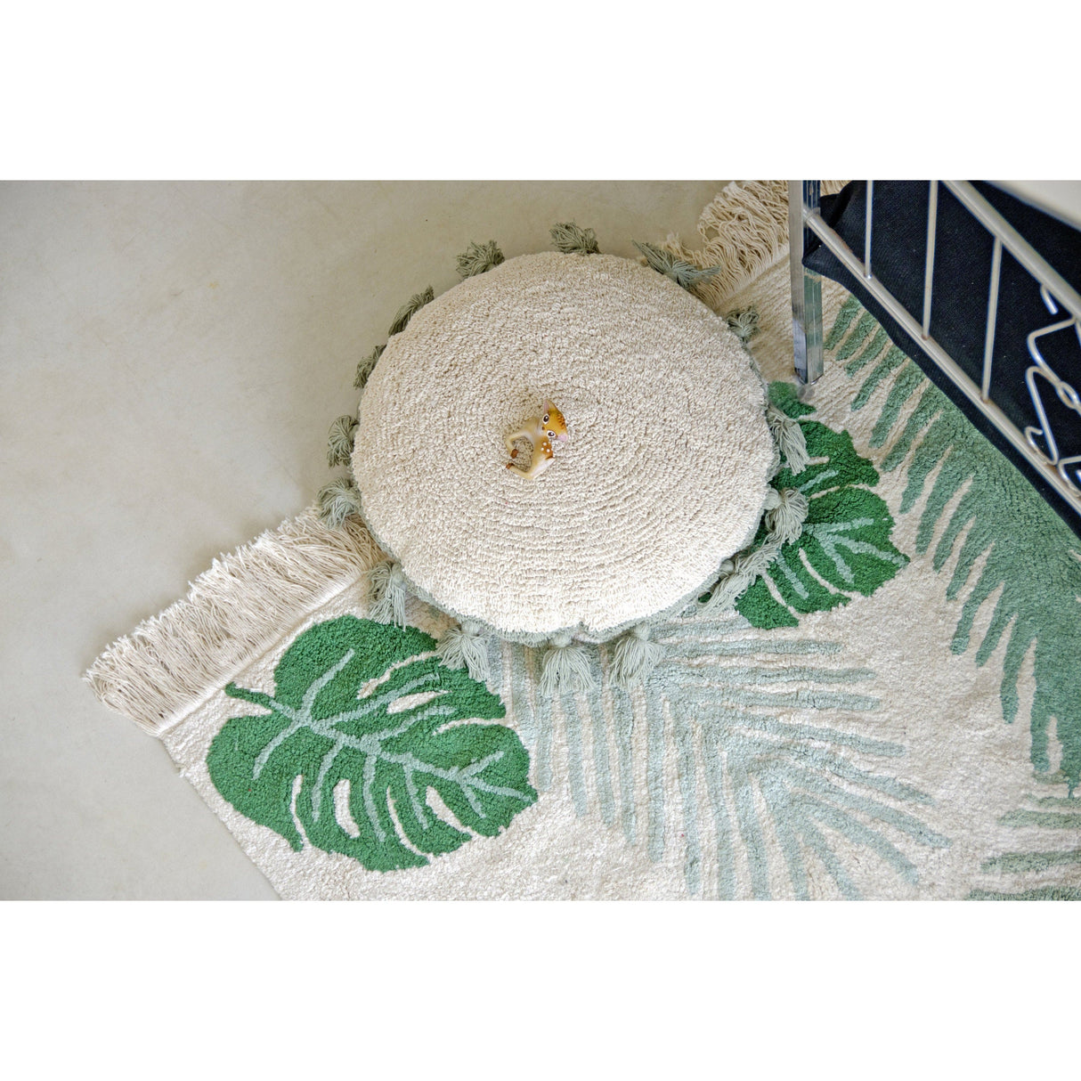Rugs by Roo | Lorena Canals Circle Green Cushion-SC-CIRCLE-GR