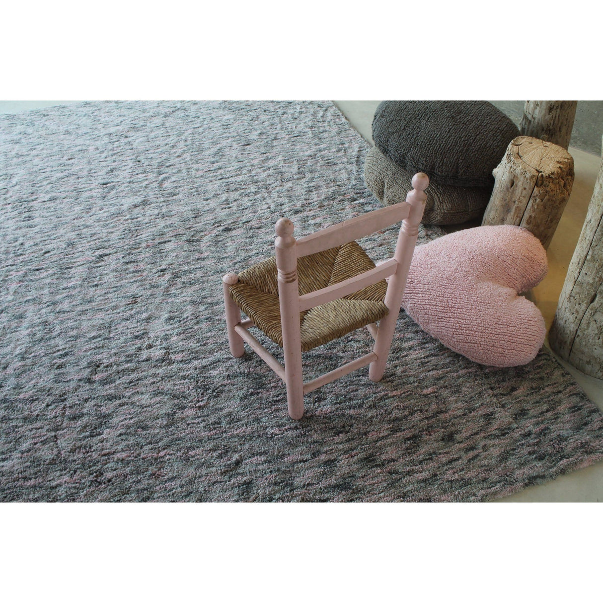Rugs by Roo | Lorena Canals Heart Pink Cushion-SC-HE-PK