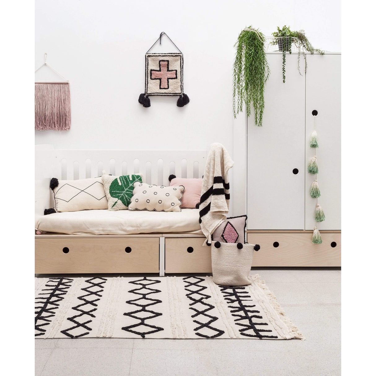 Rugs by Roo | Lorena Canals Monstera Cushion-SC-MONSTERA