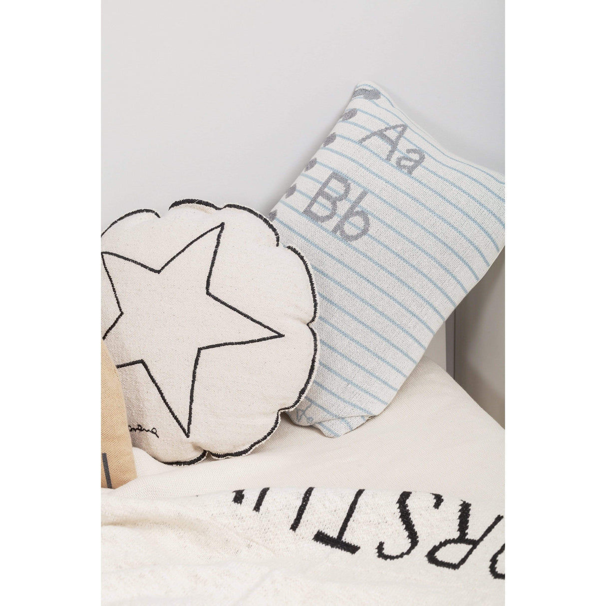 Rugs by Roo | Lorena Canals Notebook Knitted Cushion-SC-NOTEBOOK