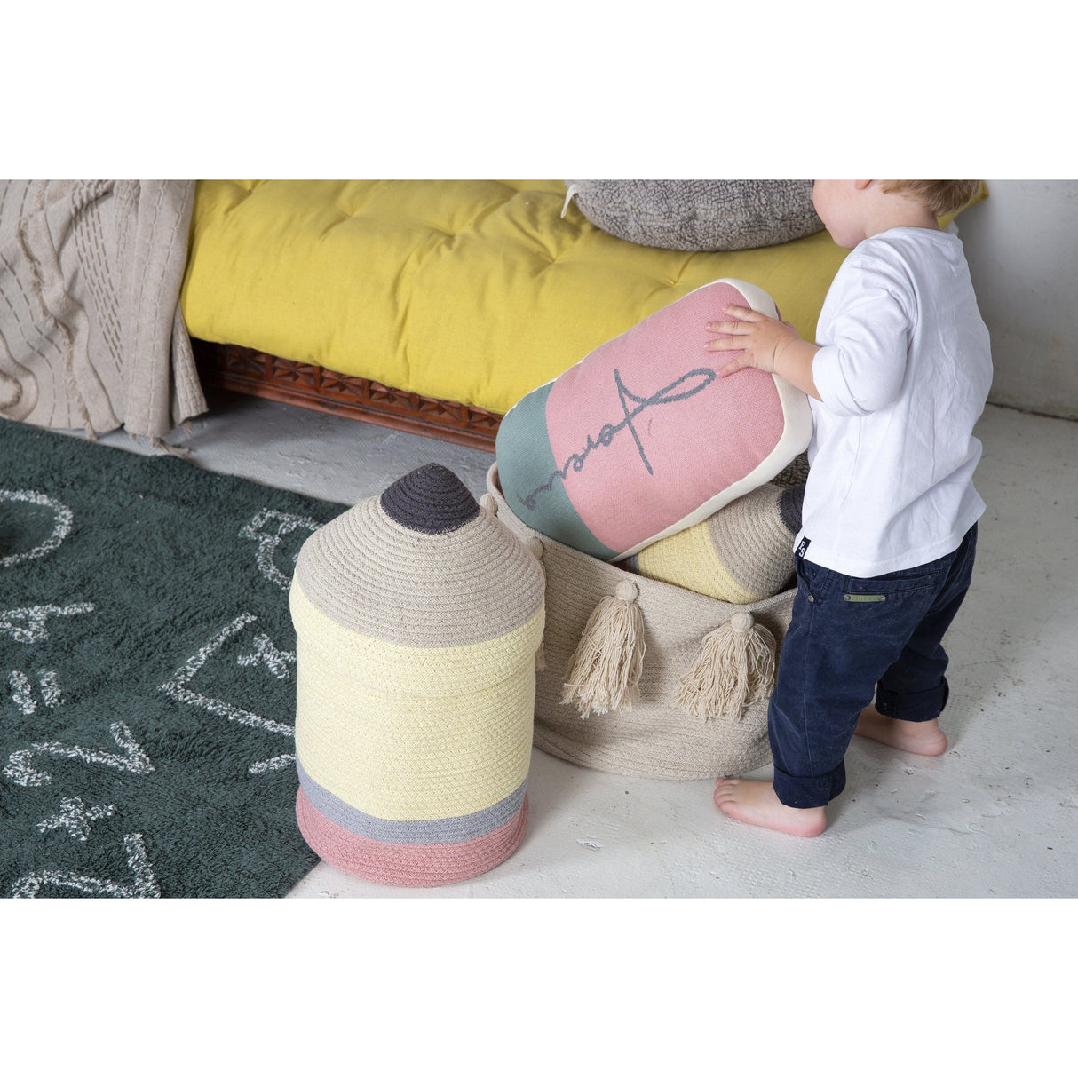 Rugs by Roo | Lorena Canals Pencil Large Basket-BSK-PENCIL-L