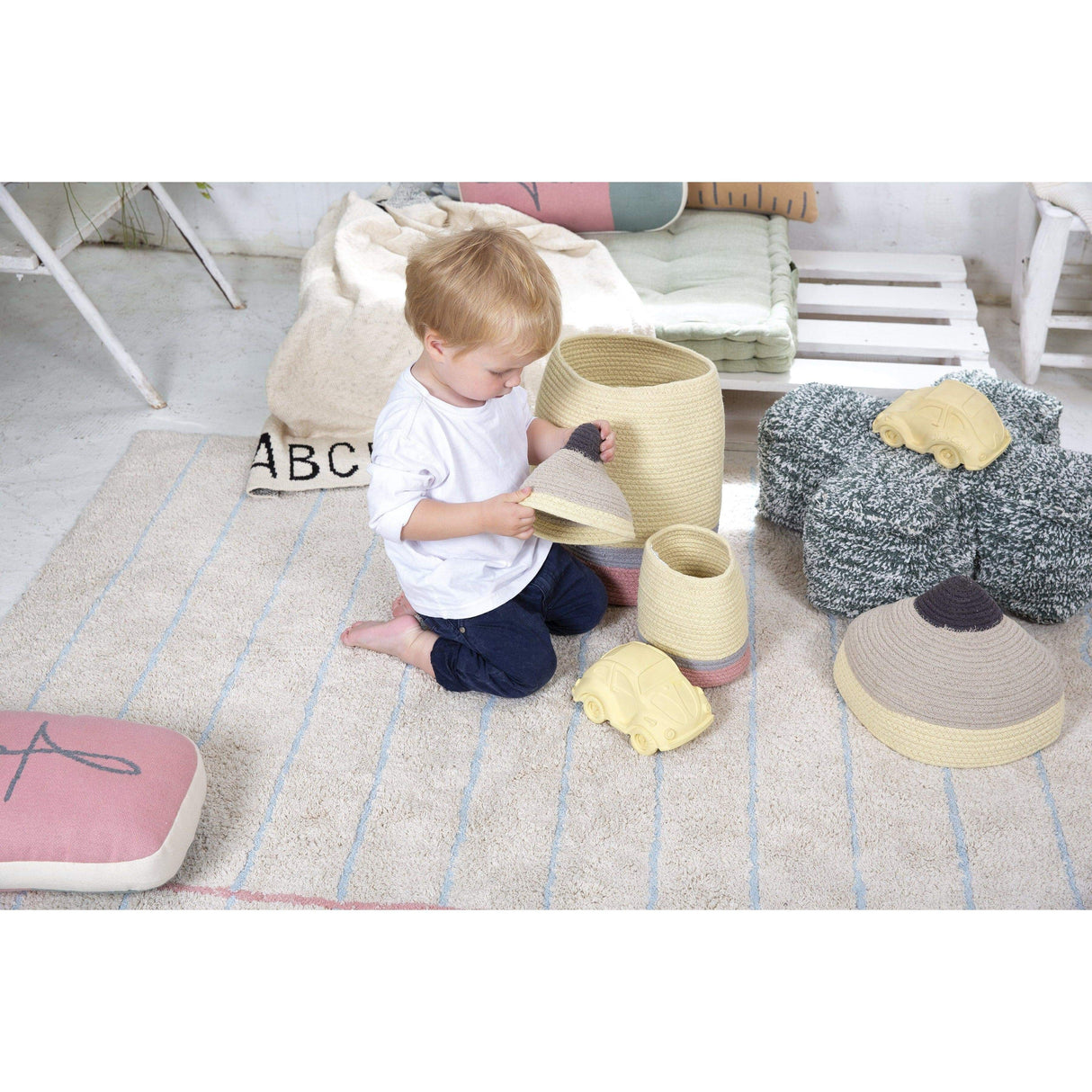 Rugs by Roo | Lorena Canals Pencil Small Basket-BSK-PENCIL-S