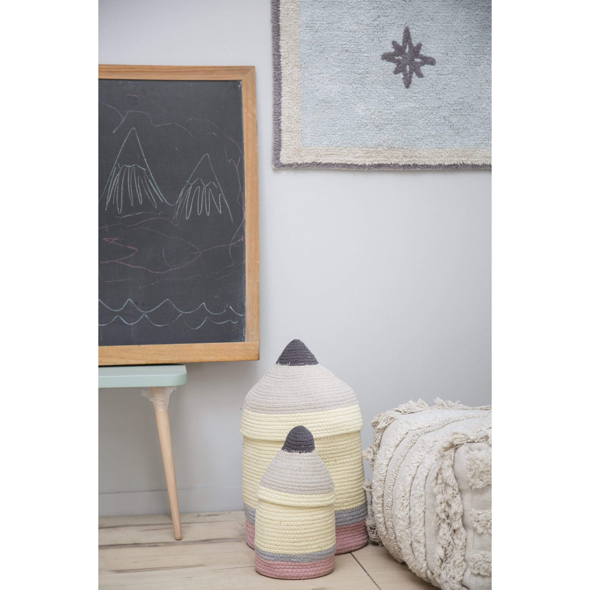 Rugs by Roo | Lorena Canals Pencil Small Basket-BSK-PENCIL-S