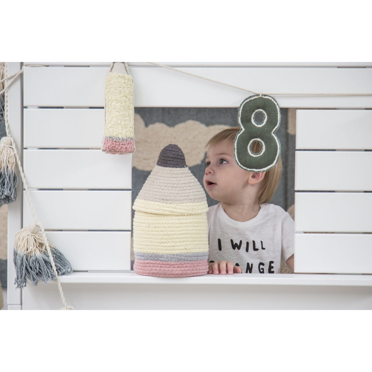 Rugs by Roo | Lorena Canals Pencil Small Basket-BSK-PENCIL-S