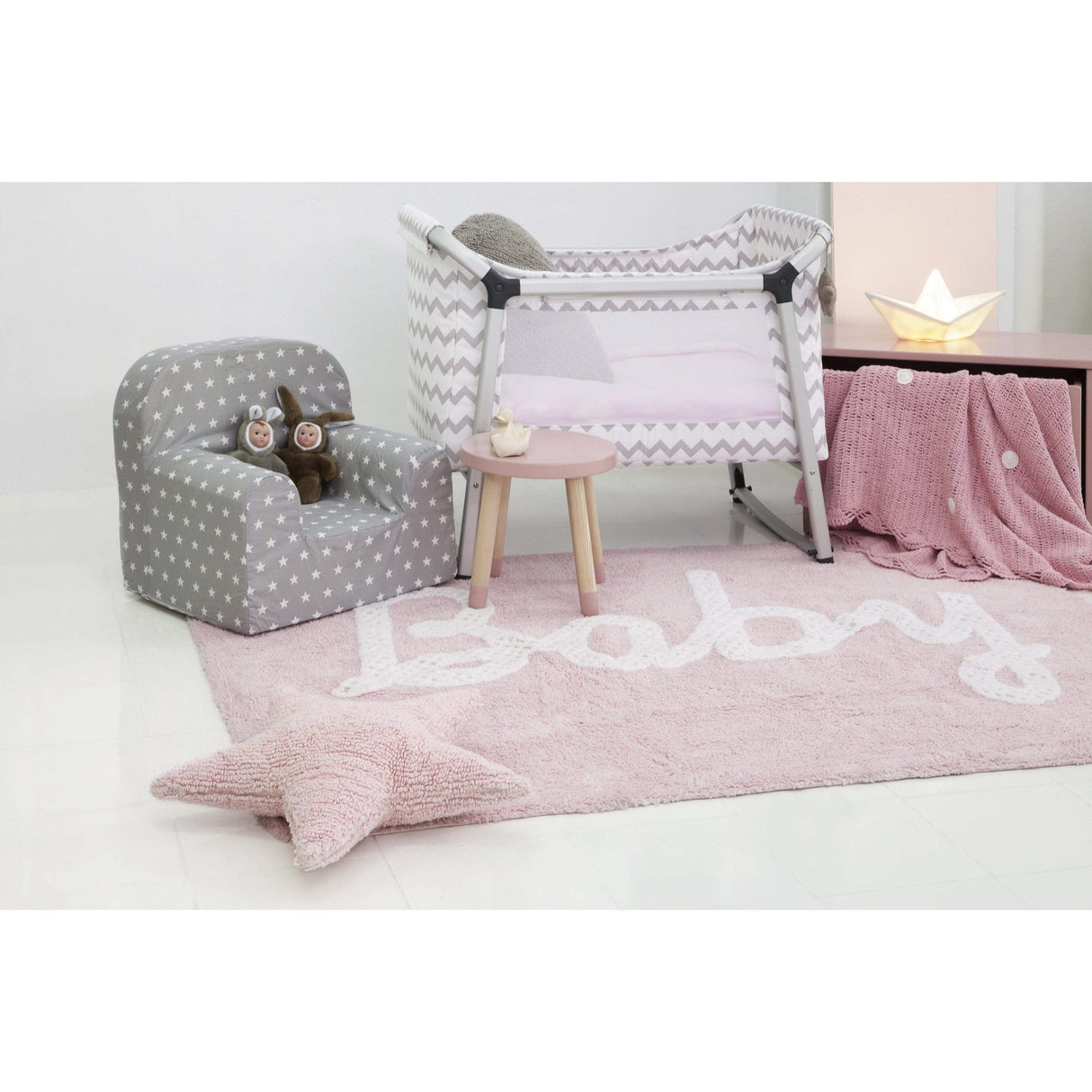 Rugs by Roo | Lorena Canals Star Pink Cushion-SC-ST-PK