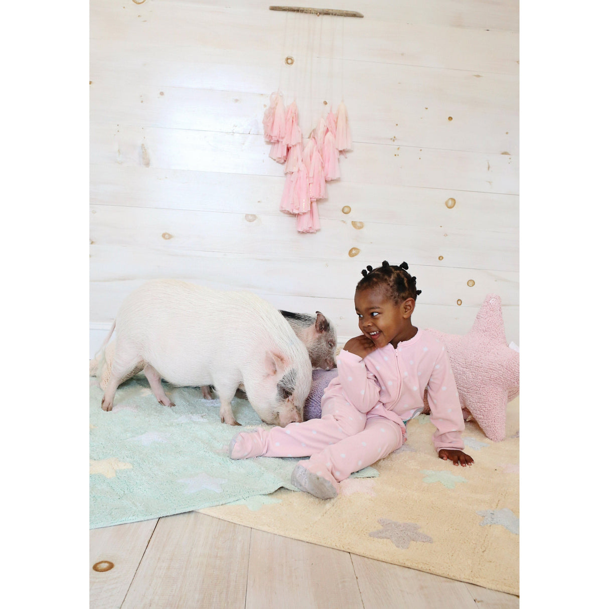 Rugs by Roo | Lorena Canals Star Pink Cushion-SC-ST-PK