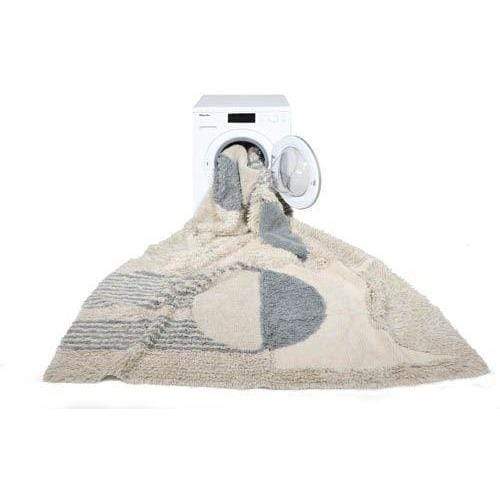 Rugs by Roo | Lorena Canals Sun Rays Wool Washable Floor Cushion-WO-P-SUN