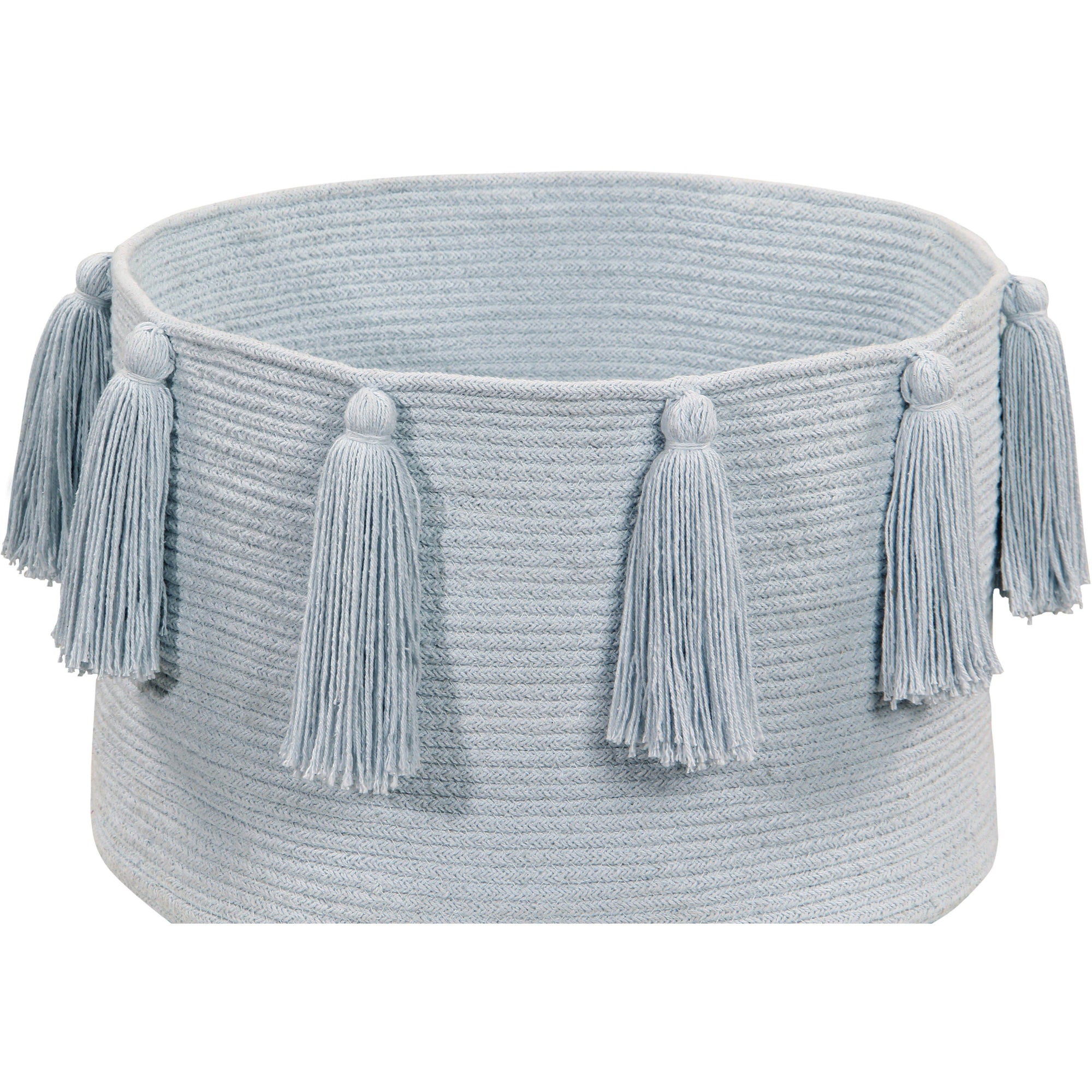 Rugs by Roo | Lorena Canals Tassels Soft Blue Basket-BSK-TAS-BL