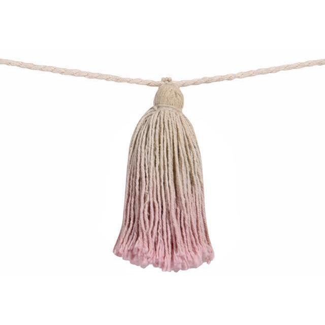 Rugs by Roo | Lorena Canals Tie Dye Pink Pom Pom Garland-GARL-TIE-PK