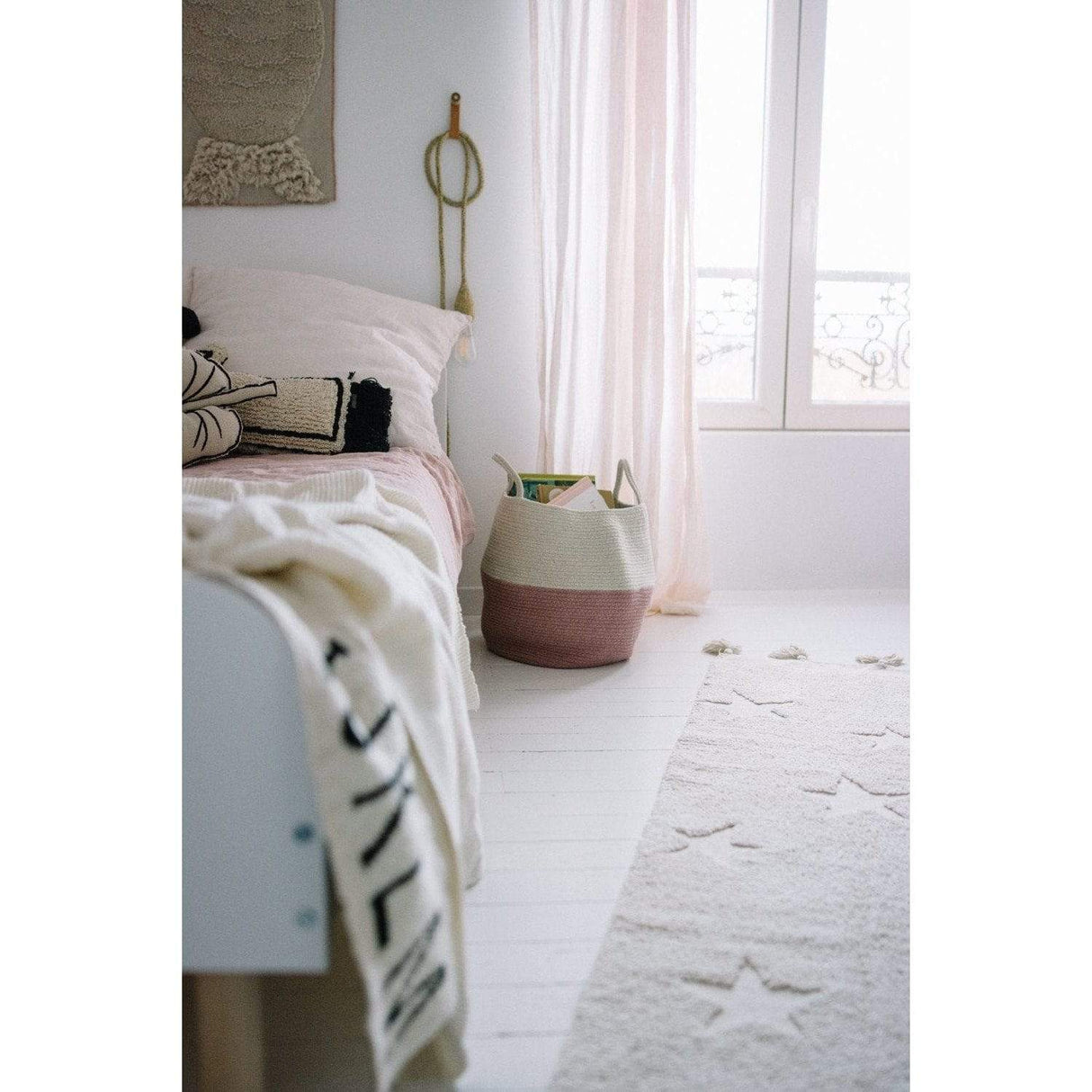 Rugs by Roo | Lorena Canals Zoco Ash Rose Natural Basket-BSK-ZOCO-ASH