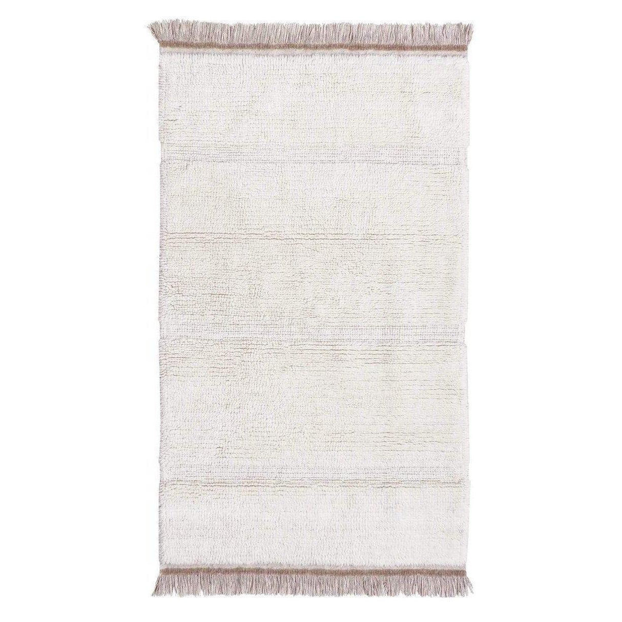 Steppe White Woolable Area Rug