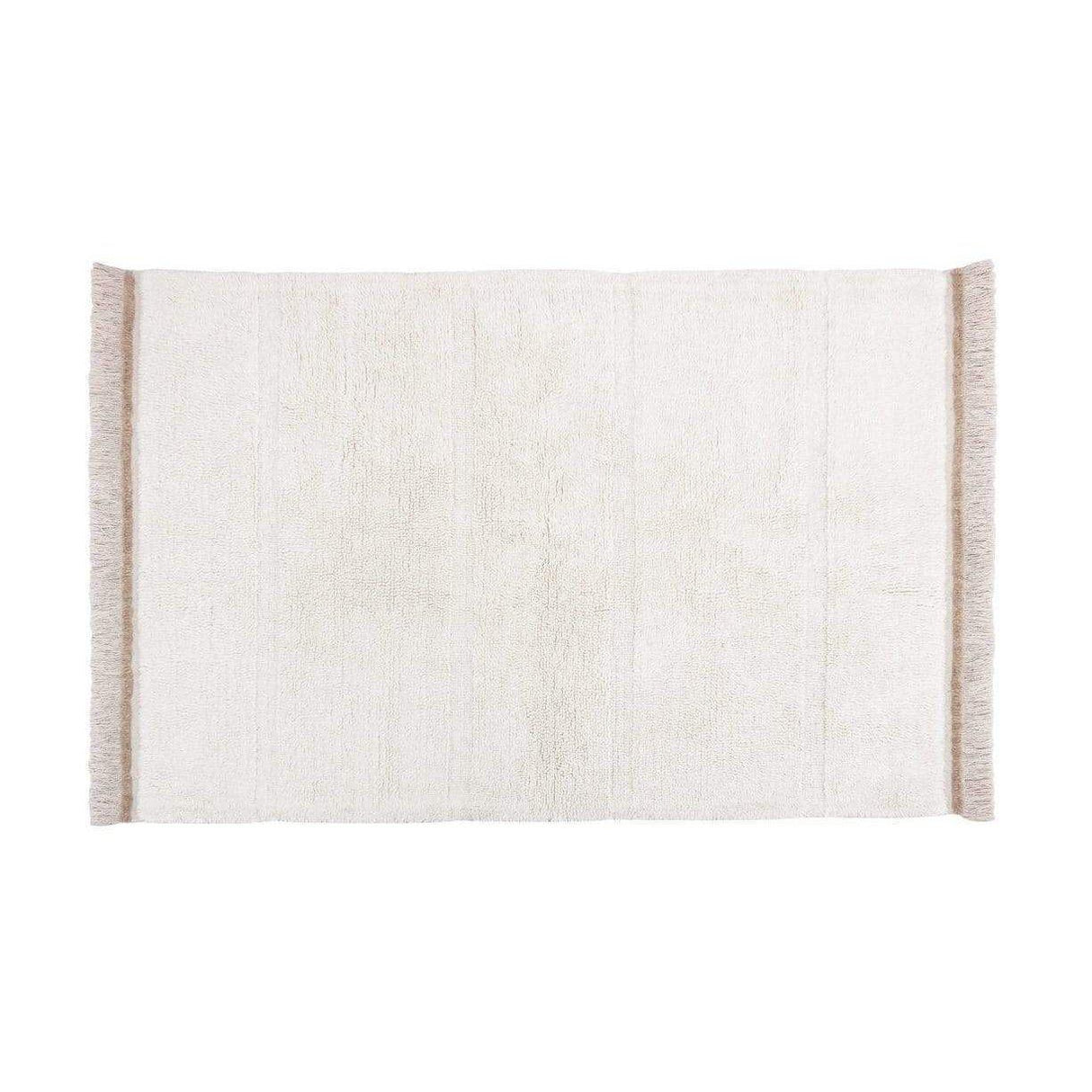 Rugs by Roo | Lorena Canals Steppe White Woolable Area Rug-WO-STEPPE-WH-K