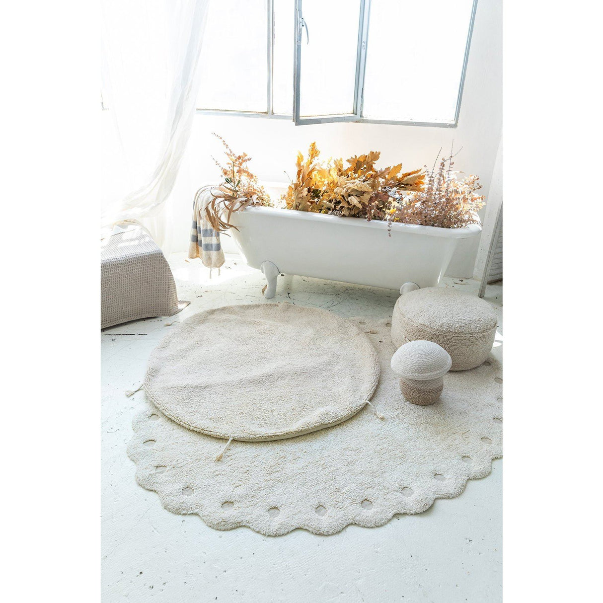 Rugs by Roo | Lorena Canals Picone Ivory Washable Rug-C-PICONE-IVO