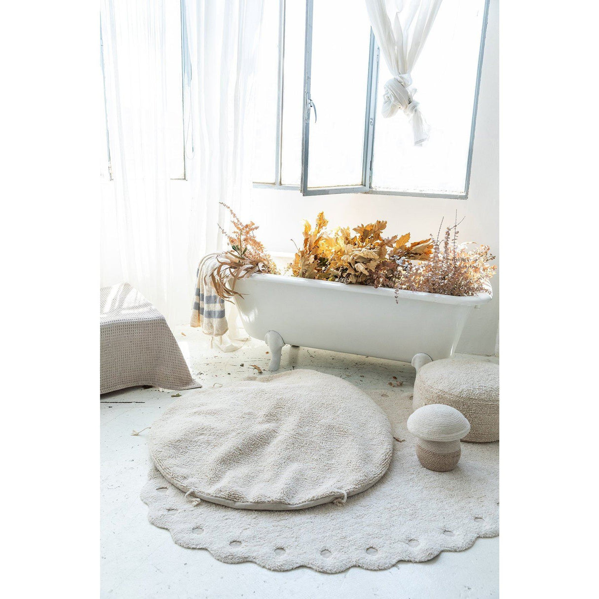 Rugs by Roo | Lorena Canals Picone Ivory Washable Rug-C-PICONE-IVO