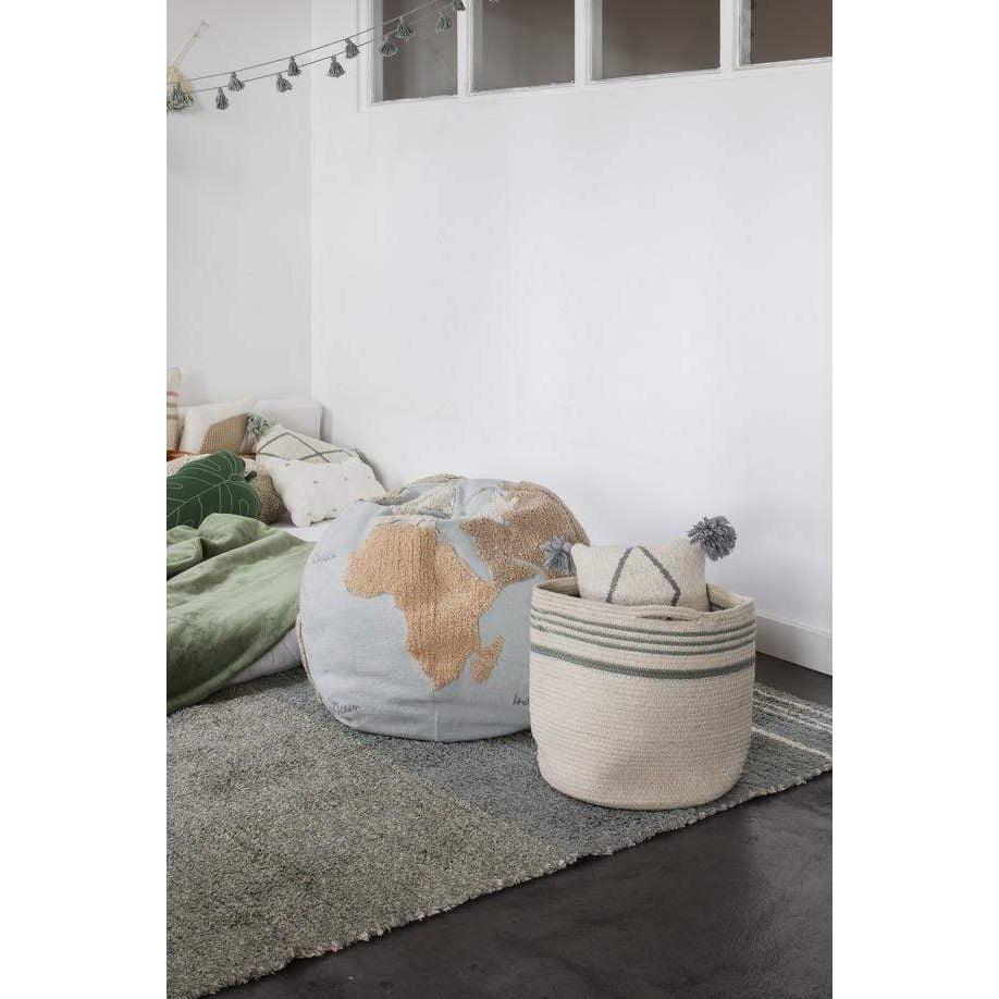 Rugs by Roo | Lorena Canals Twin Vintage Blue Basket-BSK-TWIN-VBL