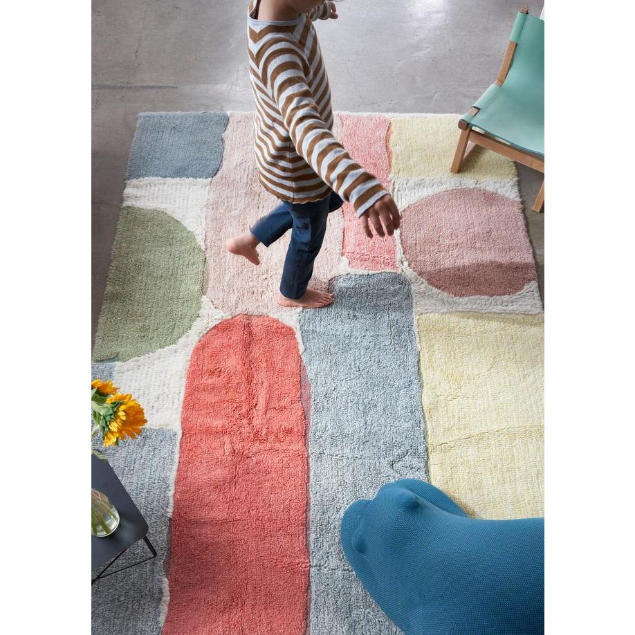 Rugs by Roo | Lorena Canals Abstract Wool Washable Area Rug-WO-ABSTRA-L