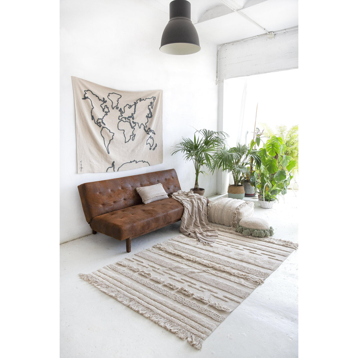 Rugs by Roo | Lorena Canals Air Dune White Natural Machine Washable Area Rug-C-AIR-NAT