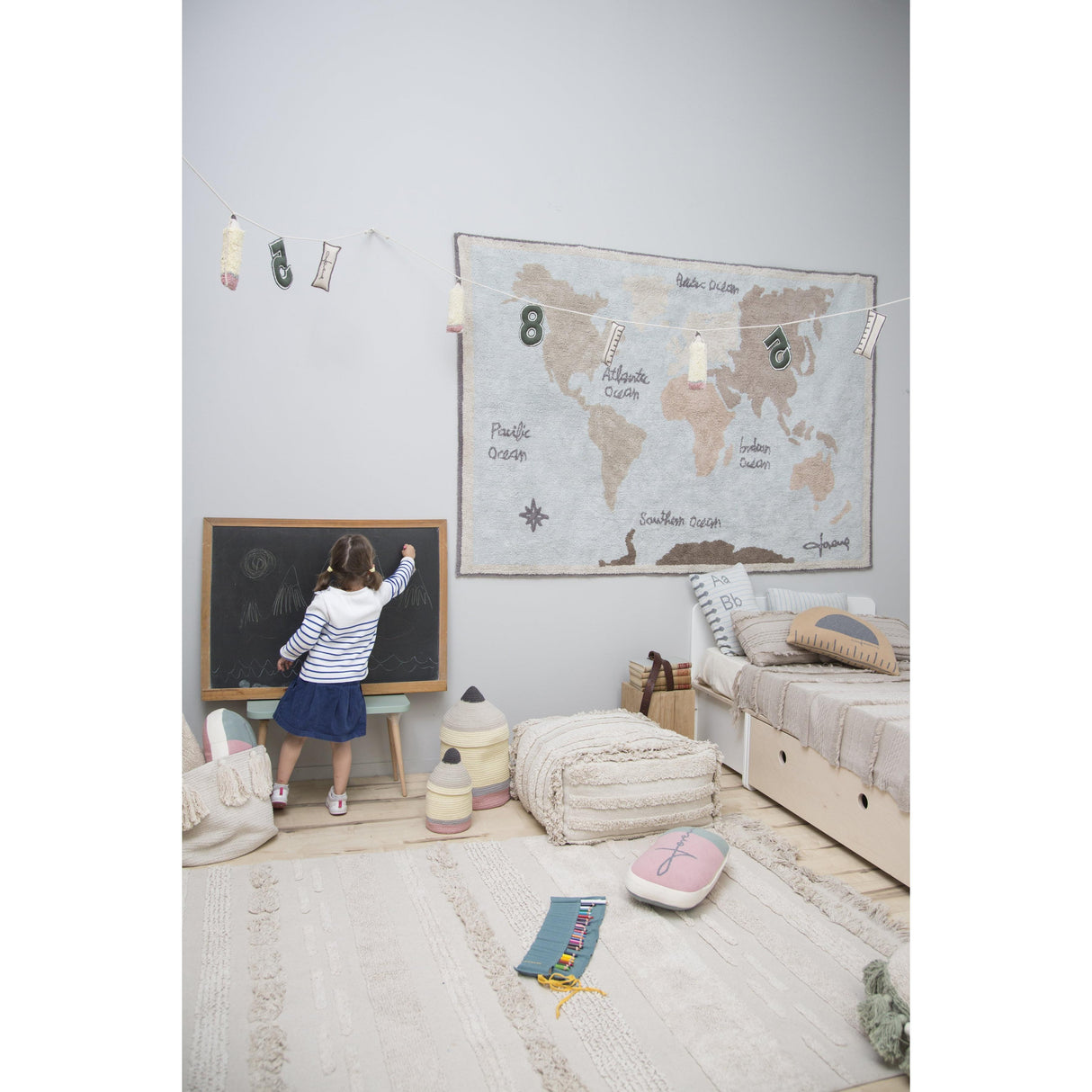 Rugs by Roo | Lorena Canals Air Dune White Natural Machine Washable Area Rug-C-AIR-NAT