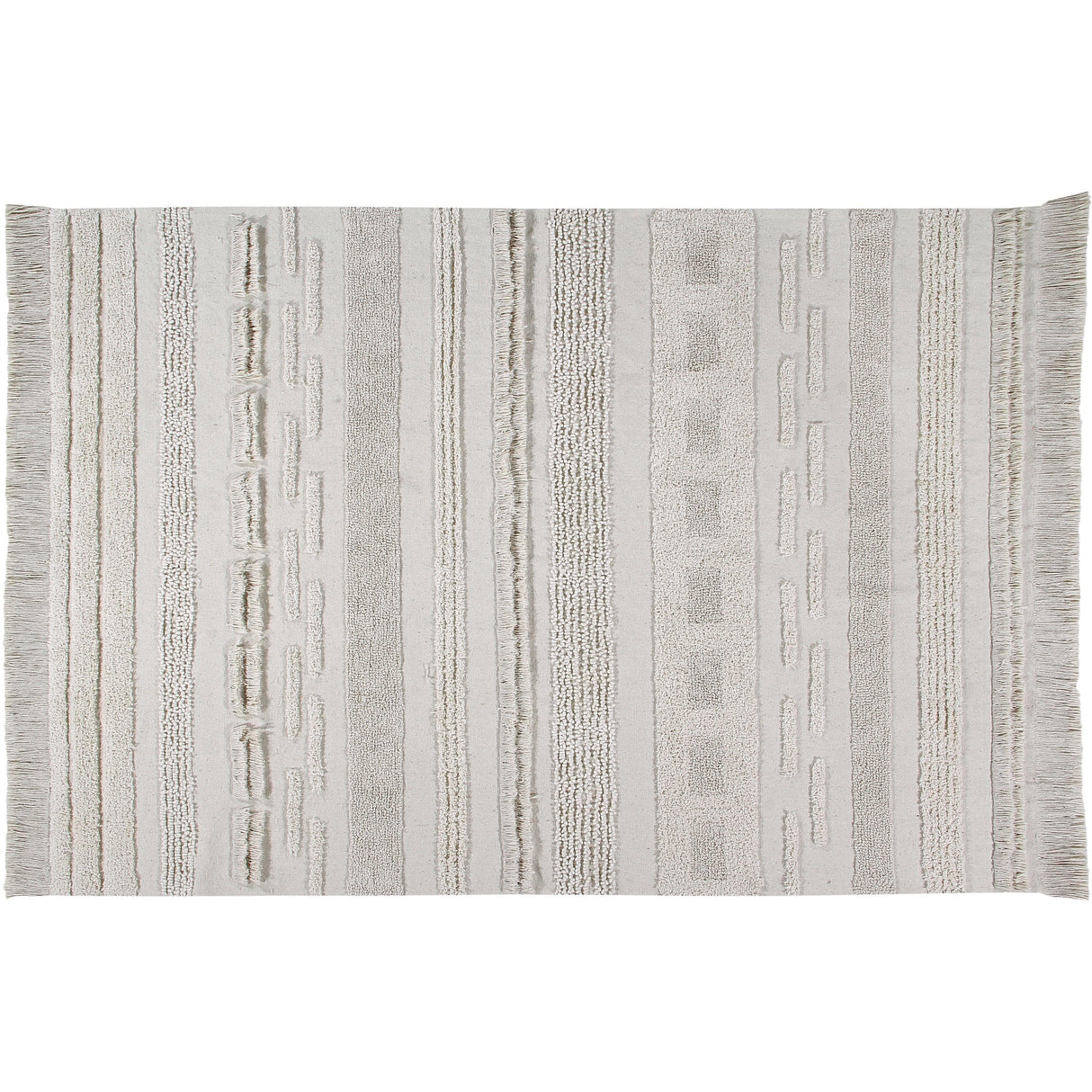 Rugs by Roo | Lorena Canals Air Dune White Natural Machine Washable Area Rug-C-AIR-NAT