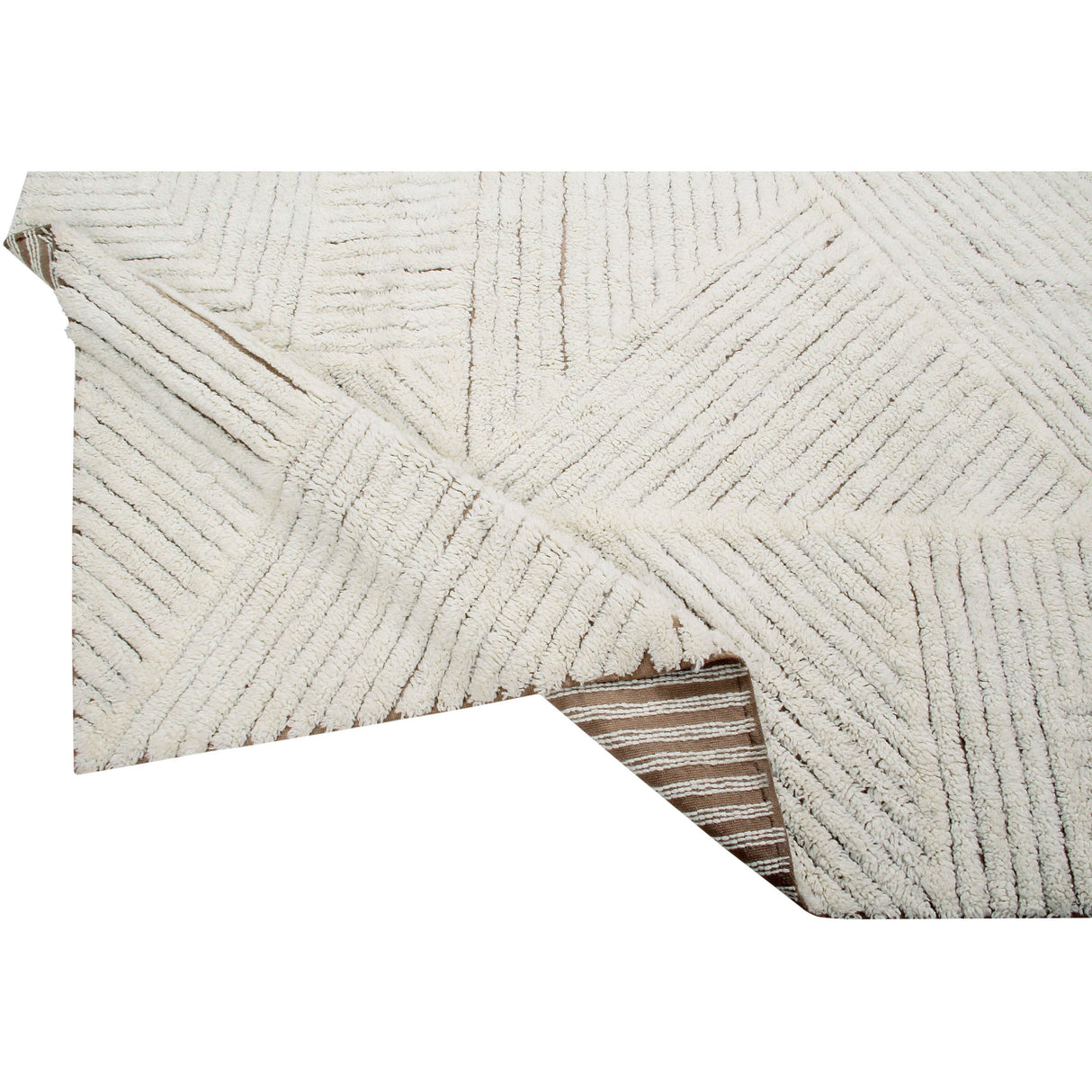 Rugs by Roo | Lorena Canals Almond Valley Wool Washable Area Rug-WO-ALMOND-L