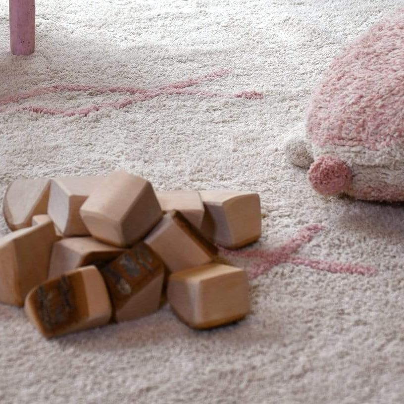 Rugs by Roo | Lorena Canals Atlas Vintage Nude Machine Washable Area Rug-